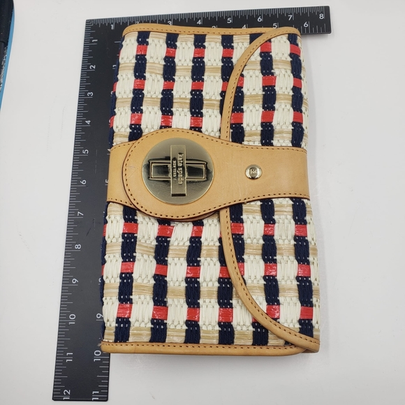 Kate Spade Raffia and Leather Clutch - Picture 7 of 9